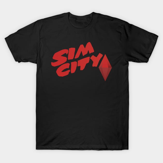 Sim Sin City T-Shirt by FlamingFox